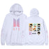 Bangtan Boys Cartoon Hoodie Gradient Love Yourself Logo Hoodies